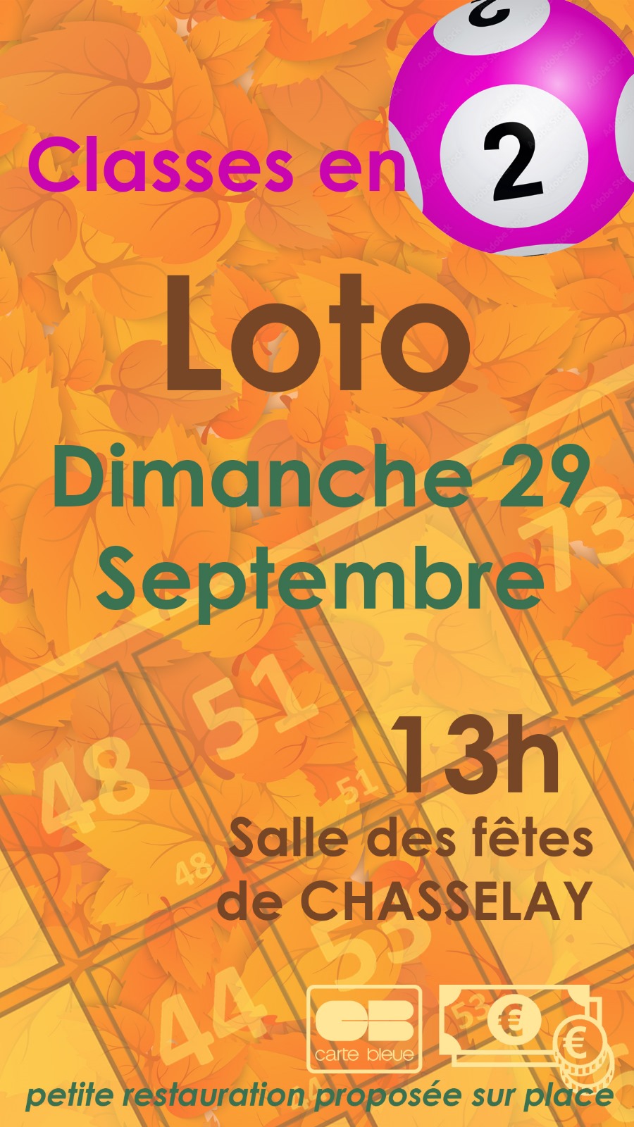 Loto 2024 des Classes en 2 affichette